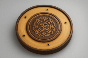 Om Handcrafted Incense Stick Holder – Ash Catcher Tray