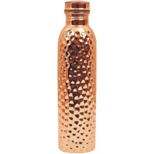 Handcrafted Hammered Copper Water Bottle