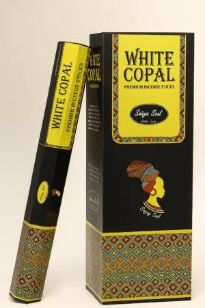 WHITE COPAL - HEXAGONAL WHITE INCENSE STICKS