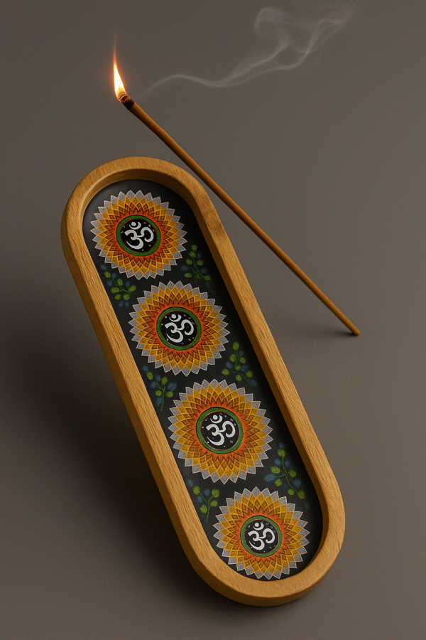 Handcrafted Incense Stick Holder – Ash Catcher Tray - Image 4