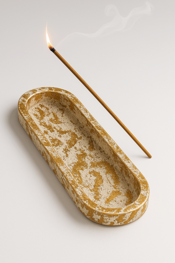 Handcrafted Incense Stick Holder – Ash Catcher Tray - Image 2