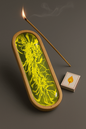 Handcrafted Incense Stick Holder – Ash Catcher Tray