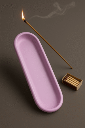 Handcrafted Incense Stick Holder – Ash Catcher Tray