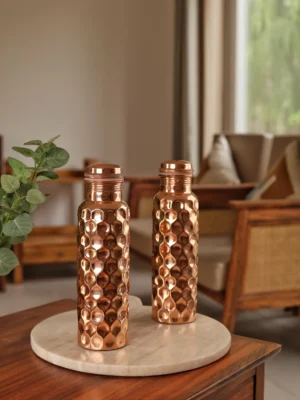 Vedic Copper Diamond Bottle – 1 Litre of Purity & Precision