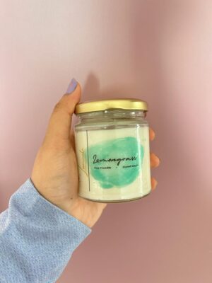 100% Soywax - Lemongrass Scented Candle